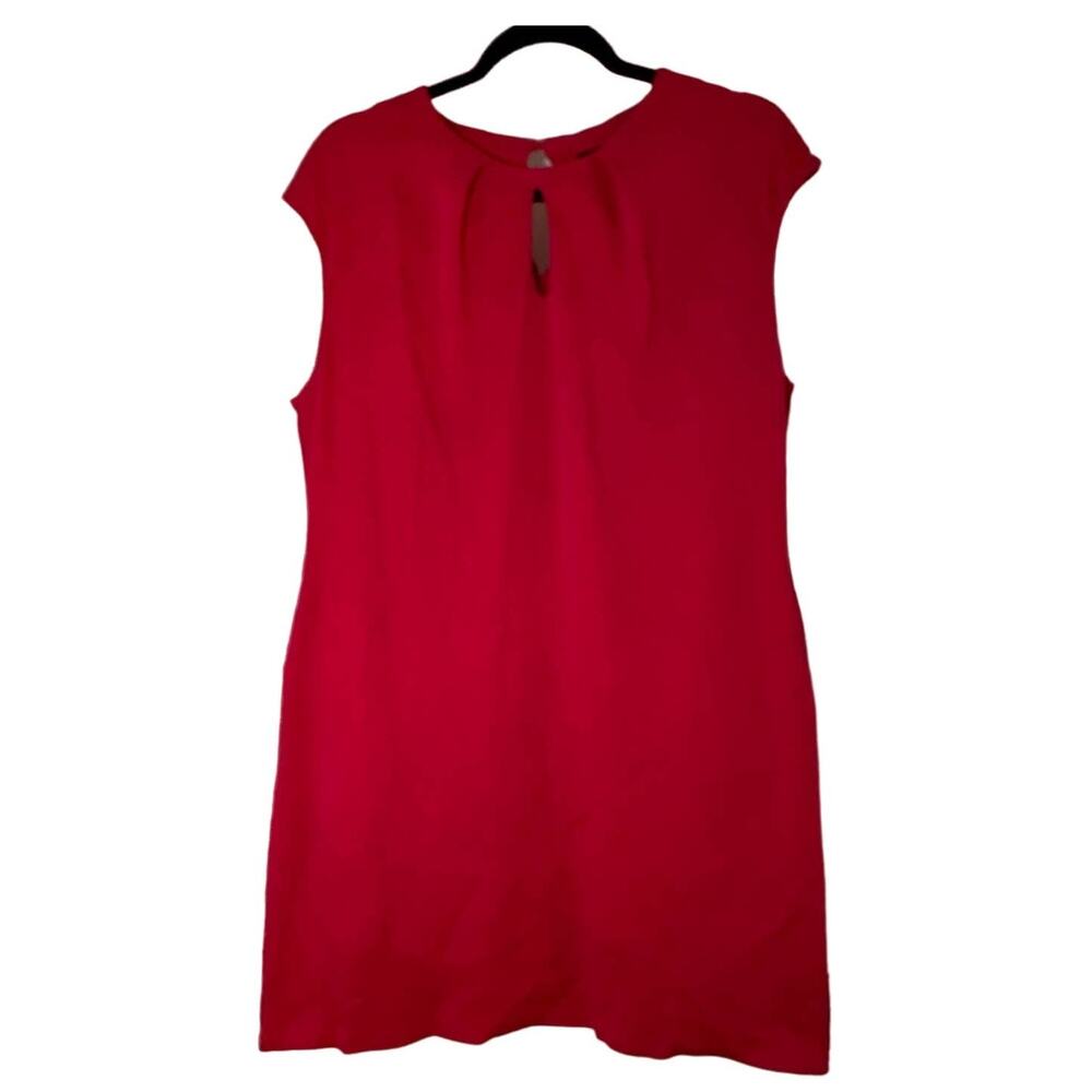 NY & Company Woman's Pink Shift Dress With Pockets Size XL